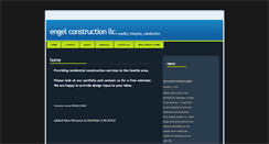 Desktop Screenshot of engel-construction.com