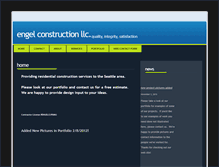 Tablet Screenshot of engel-construction.com